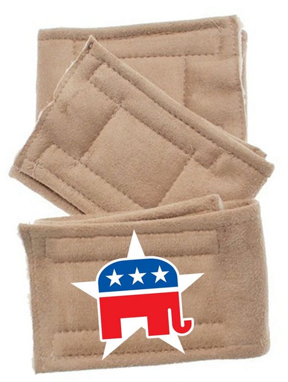 Peter Pads Tan 3 Pack 5 sizes with Design Republican